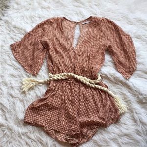 Faithful the Brand Romper with Rope Belt Sz:Xs